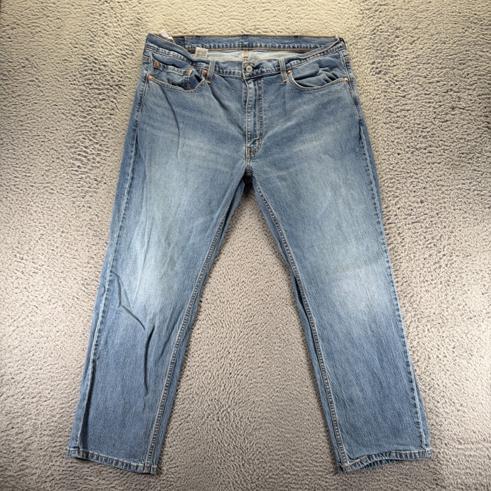 Levi's 559 Jeans Men 38x30 Blue Cotton Denim Straight Leg Faded Workwear Stretch